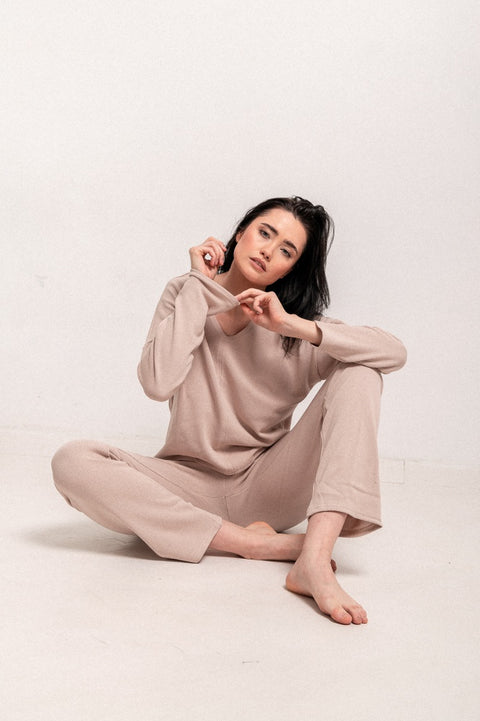 Komplet Comfy beżowy