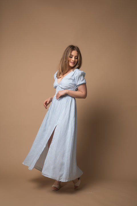 Lilien vichy baby blue