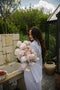 Komplet palazzo vichy baby blue