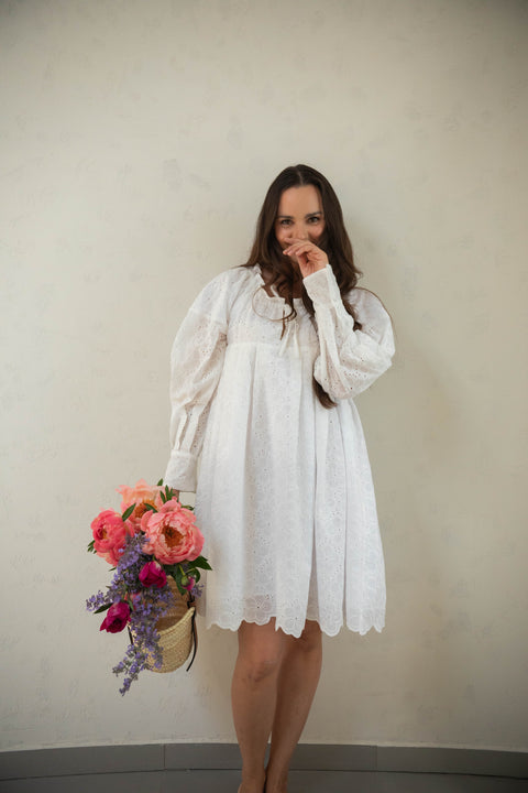 Gia peach dress