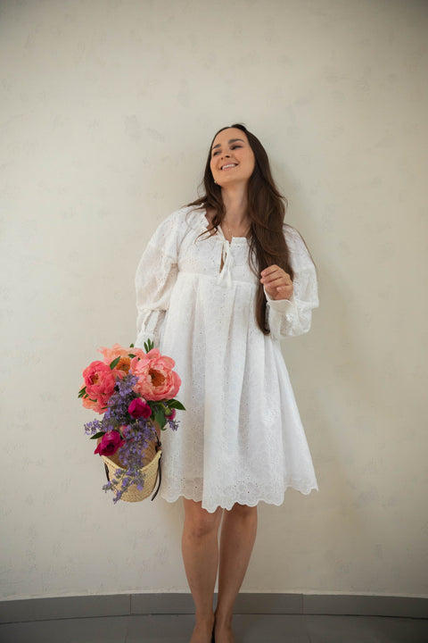 Gia peach dress