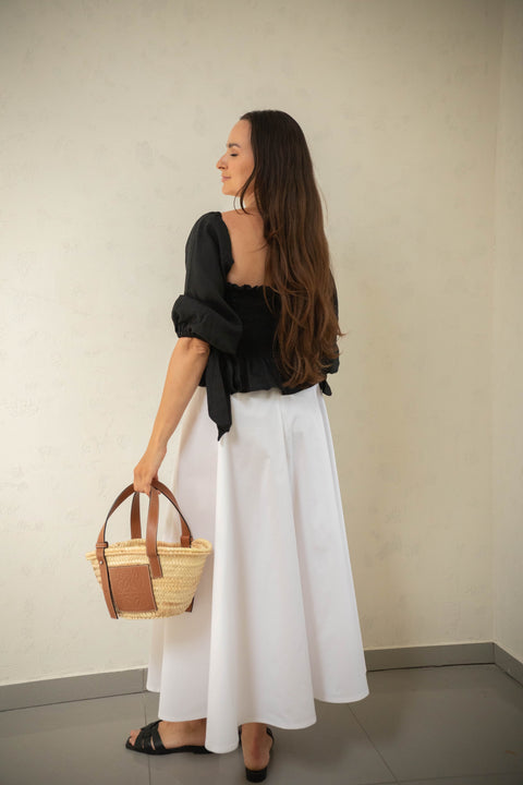 Anna black embroidery