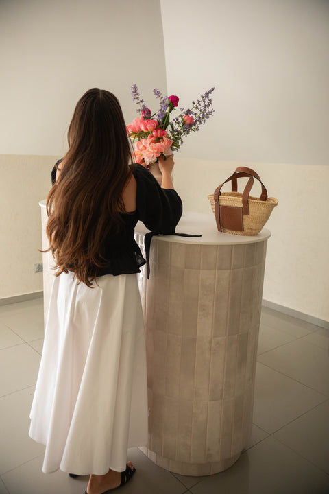 Anna black embroidery