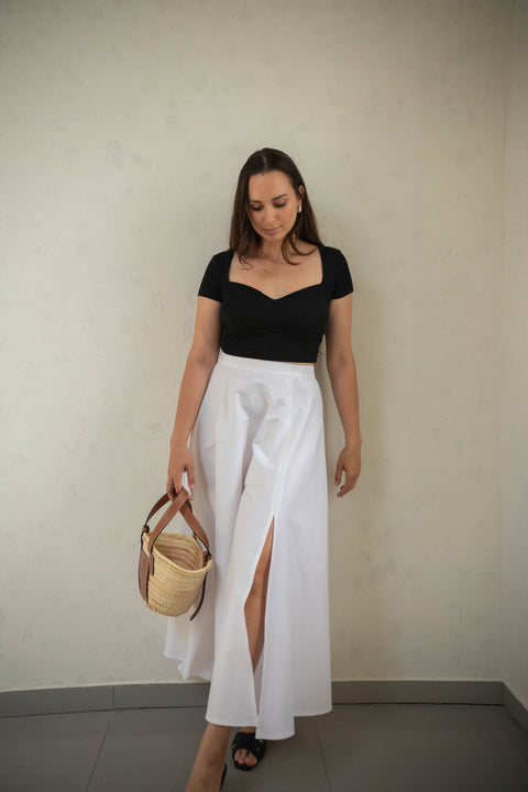 Anna black embroidery