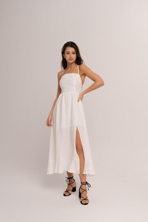 Zoe midi white