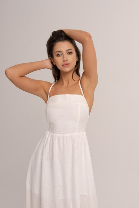 Zoe midi white