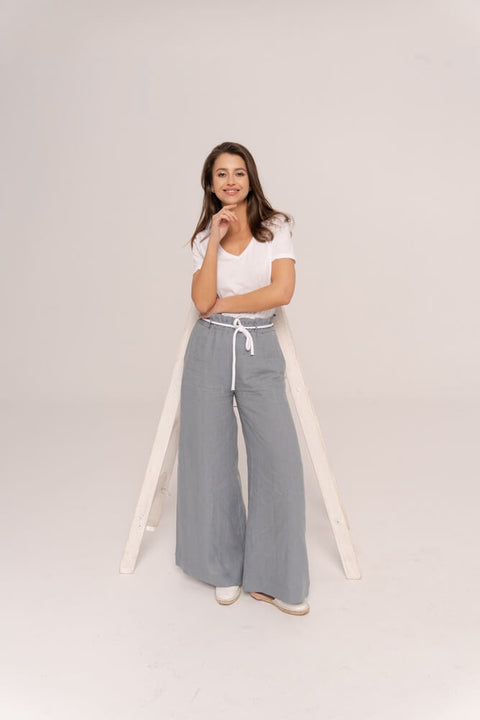Linen trousers Stella grey
