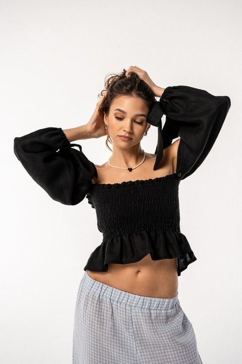 Top Nessa czarny