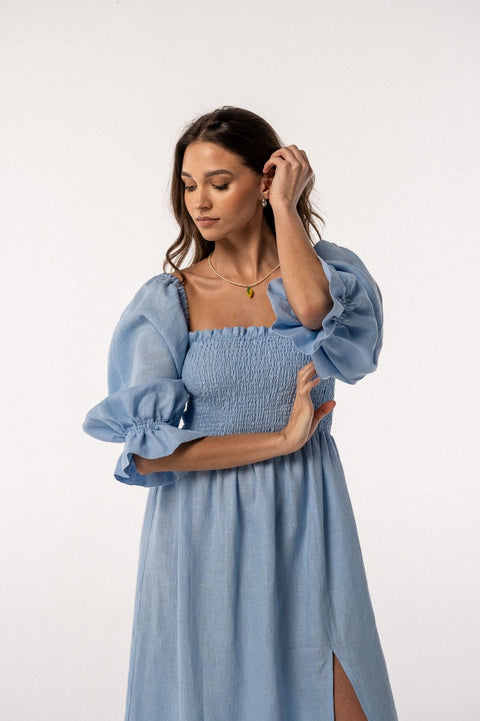 Nessa midi baby blue