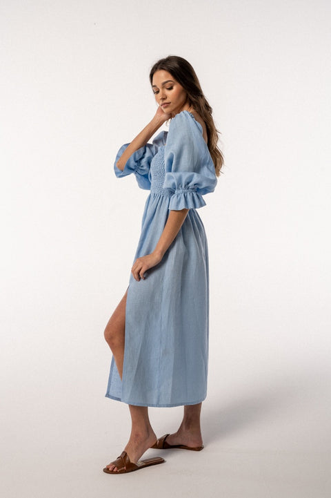 Nessa midi baby blue
