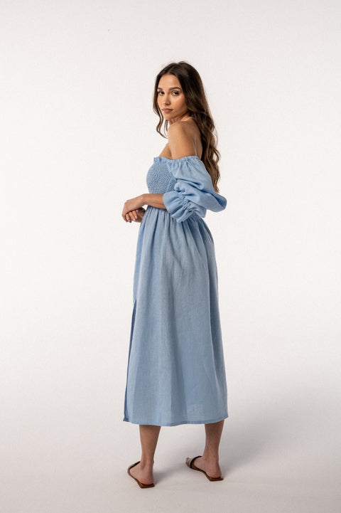 Nessa midi baby blue
