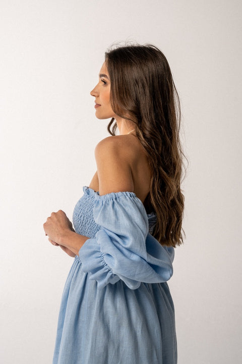 Nessa midi baby blue