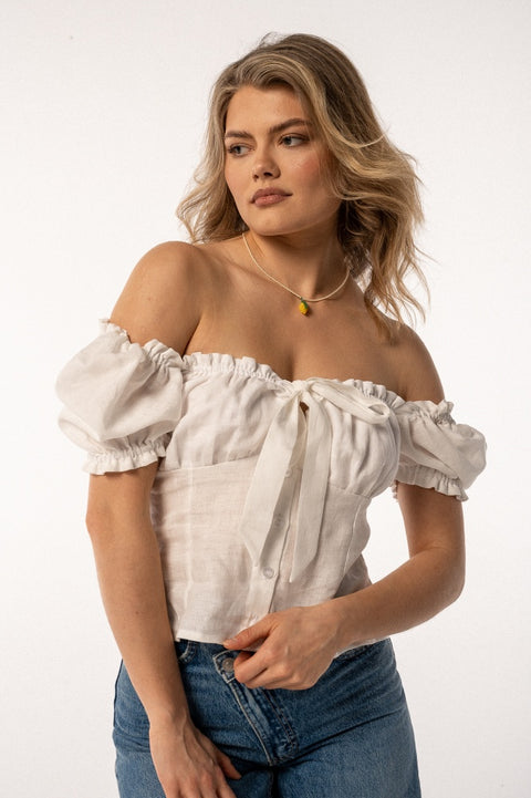 Top Carmen Ecru