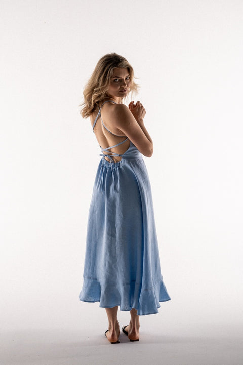 Zoe midi blue