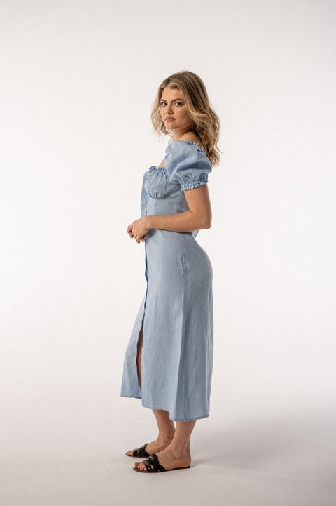 Carmen midi baby blue
