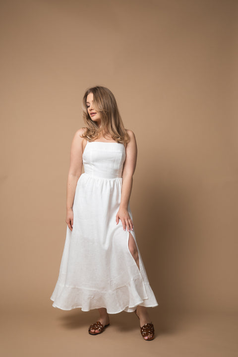 Zoe midi biała