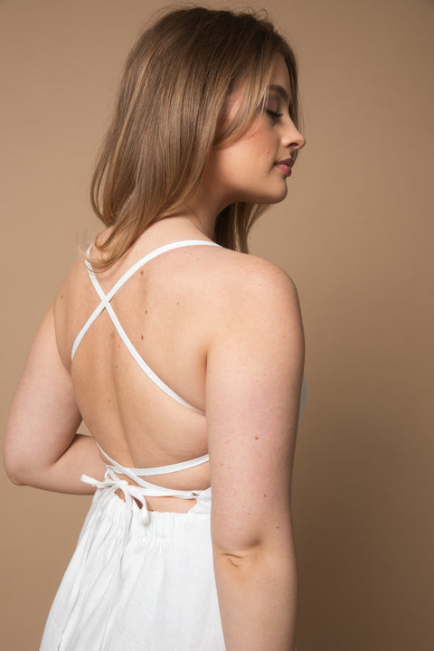 Zoe midi white
