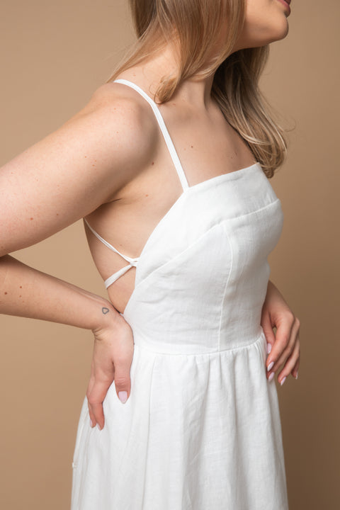 Zoe midi white