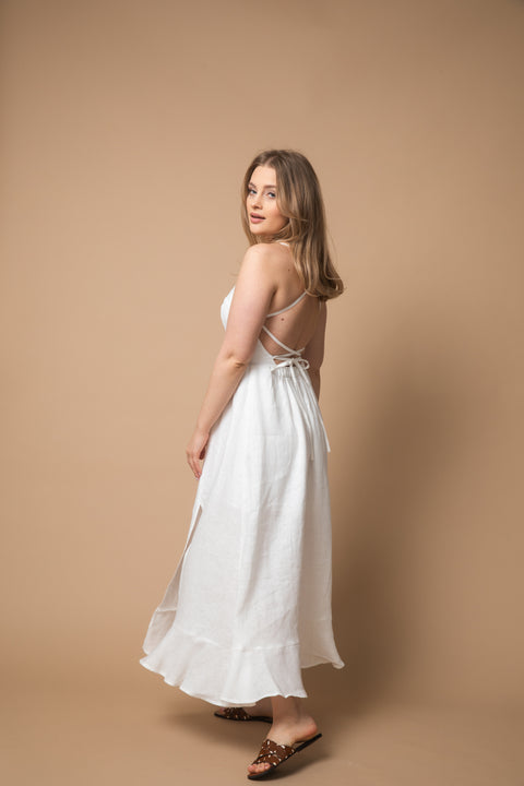 Zoe midi white