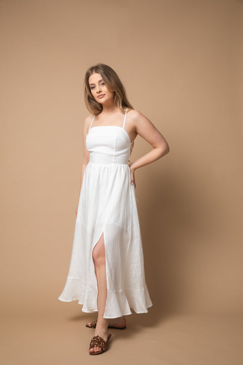 Zoe midi white