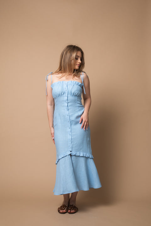 Natalie baby blue – NUBES sleepwear