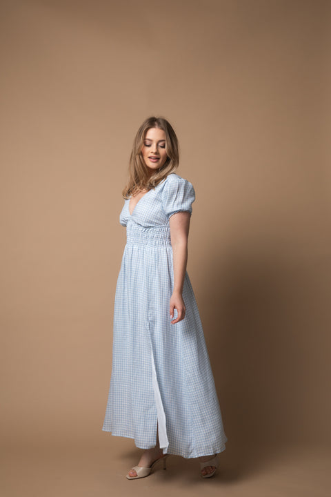 Lilien vichy baby blue