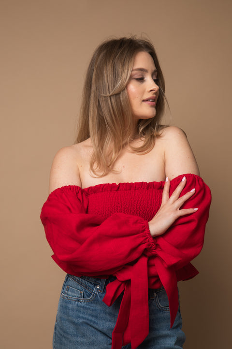 Top Nessa czerwony