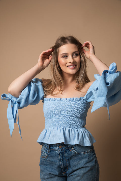 Top Nessa baby blue