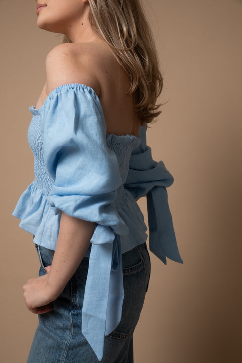 Top Nessa baby blue