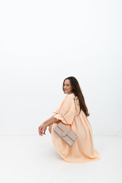 Gia peach dress